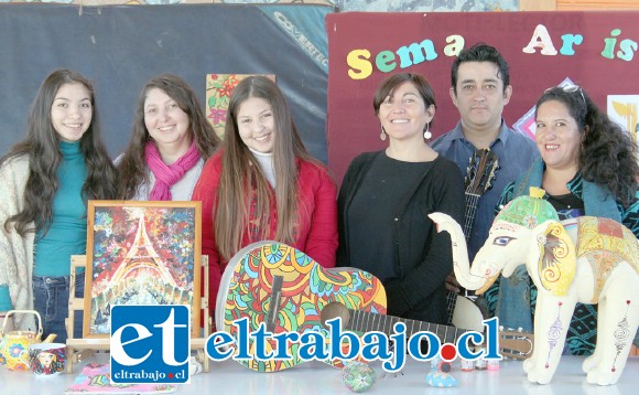 ARTISTAS INVITADOS.- Aquí tenemos a los artistas invitados: Francisca Casanova, Patricia Lobos, Florencia y Josefa Ponce, y el concertista Christopher Muñoz.