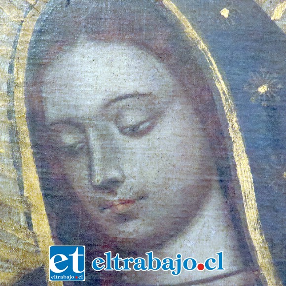 Y ES NUESTRA.- Según la experta, este es un óleo realizado en base a pigmentos naturales, se usó aceite de linaza, no se usó huevo, pues el huevo se ocupa en obras al temple.