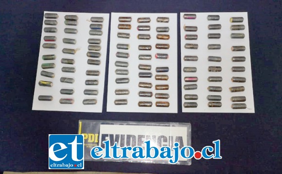 Las drogas fueron trasportadas desde el norte del país para ser distribuidas en la zona central.