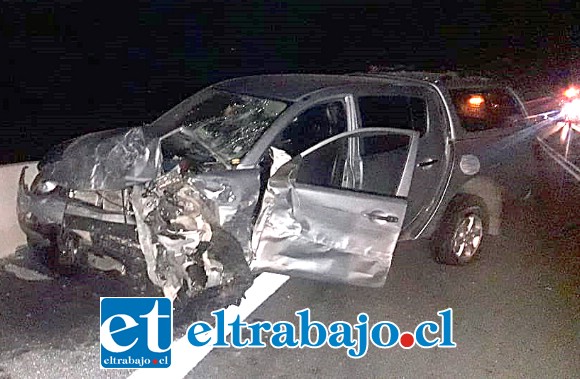 El trágico accidente vehicular ocurrió la tarde noche de este sábado en la nueva Ruta 60 CH que une las provincias de San Felipe y Los Andes.