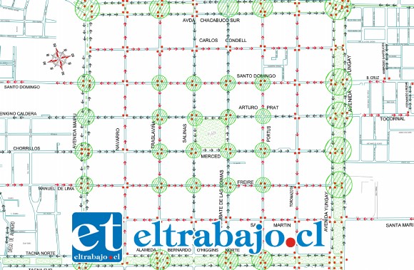 Solo las calles que rodean la Plaza de Armas y las cuatro avenidas se mantendrán tal como hoy. Todas las restantes del damero central cambiarán su sentido de tránsito.