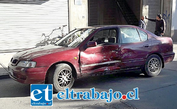 El conductor de este vehículo se desplazaba por Chacabuco al oriente, con paso preferente.