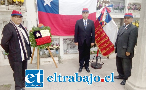 La directiva encabezada por Marco Besárez Fuentes rinde homenaje a los seis sanfelipeños que participaron del asalto y toma del morro de Arica.
