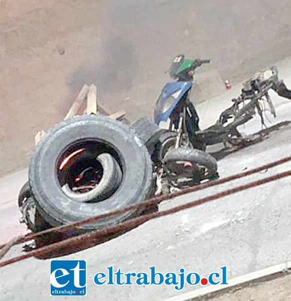 Carabineros debió intervenir tras el encendido de barricadas en el sector La Pirca de Panquehue.