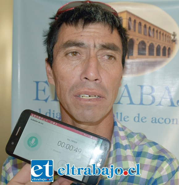 Freddy Moreno, vocero de los crianceros independientes de Putaendo.