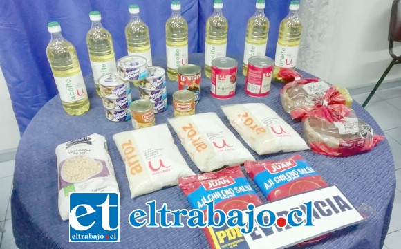 Las diligencias de la Policía civil arrojaron como resultado la incautación de estos productos alimenticios desde el inmueble de acusado en la comuna de Santa María.