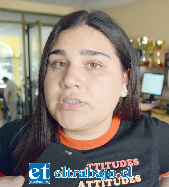 Fernanda Rojas, Tercero Medio del Liceo Panquehue.