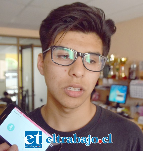Isaías Padilla, 2º Medio B del Liceo Panquehue.