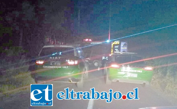 El fatal accidente ocurrió cerca de las 20:40 horas de este domingo en la ruta que conduce hacia el sector de Reinoso en Catemu, falleciendo un motociclista de 55 años de edad.