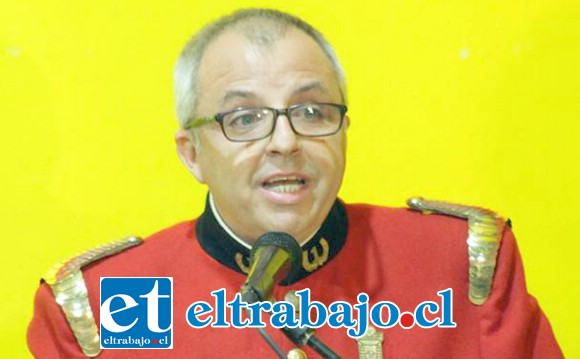 Julio Hardoy Baylaucq, superintendente del Cuerpo de Bomberos de San Felipe.