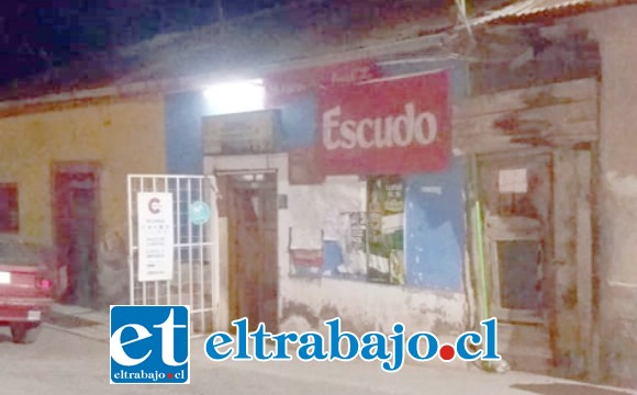 El minimarket afectado se ubica en calle San Fernando de la comuna de Santa María.