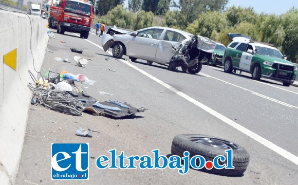 Uno de los protagonistas de este accidente resultó con lesiones de carácter grave.