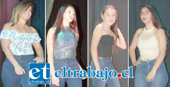 SIEMPRE BELLAS.- Mujeres jóvenes y adultas desfilaron con elegancia frente al masivo público en la gala de presentación del primer Miss Valle del Aconcagua 2020, en San Felipe.