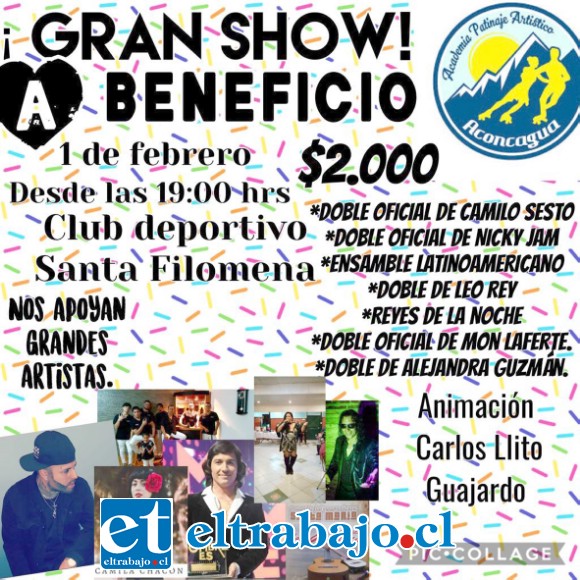 Este es el afiche del evento a realizarse el día sábado 1 de febrero de este año.