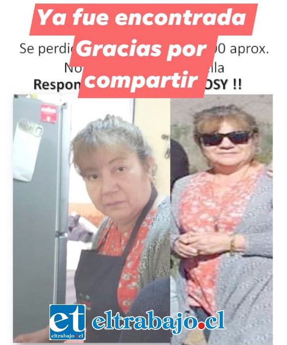 Acá el afiche donde se indica que fue encontrada.