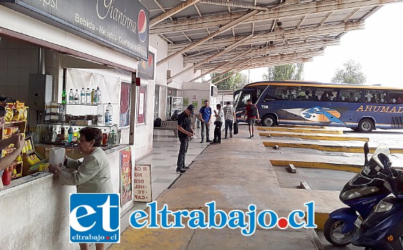 Este es el panorama habitual en el Terminal Rodoviario de nuestra comuna, donde se aprecia una importante disminución de público.