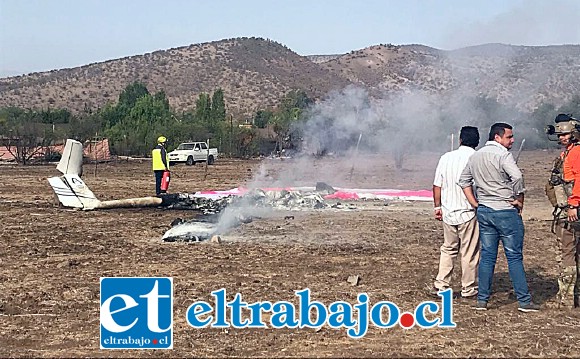 El lamentable accidente aéreo se registró cerca de las 09:20 horas del viernes en Colina.