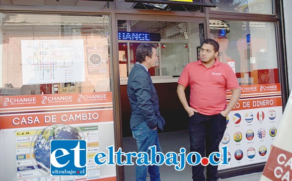 Esta es la casa de cambio que intentaron robar, ubicada en calle Prat 585 de San Felipe.
