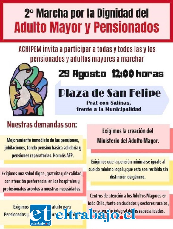 Este es el afiche promocional de la marcha.