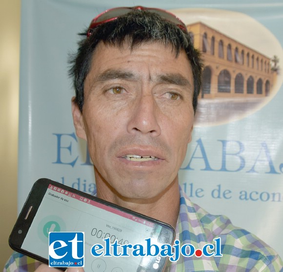 Vocero de los crianceros de Putaendo, Freddy Moreno.