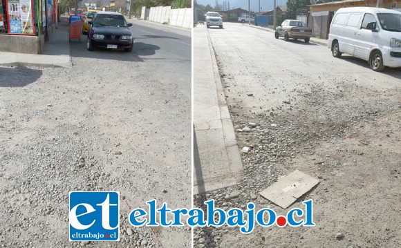La entrada a los pasajes se aprecian en pésimo mal estado, por lo que urge concretar el proyecto que contempla su reparación.