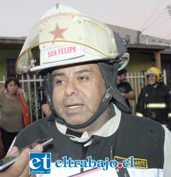 Comandante de Bomberos Juan Carlos Herrera Lillo.