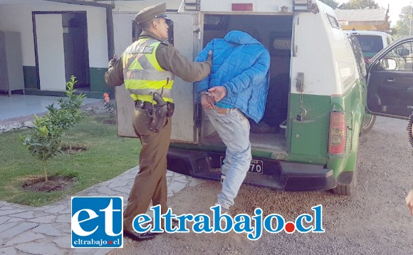 El sujeto fue capturado por Carabineros por el delito de robo en lugar habitado en la comuna de Llay Llay. (Fotografía Referencial).