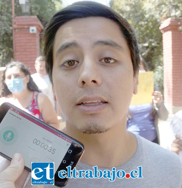Rubén Henríquez, vecino del sector Palomar.