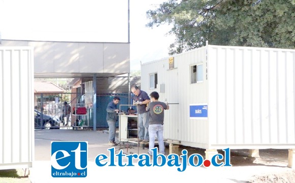 Se trabajó a toda máquina para contar a partir de este lunes con una sala de urgencia exclusiva para enfermedades respiratorias.
