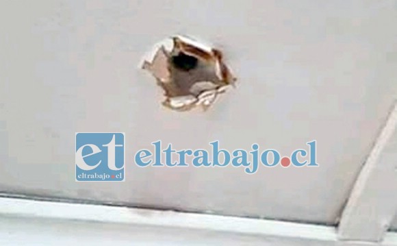 Este fue el orificio en el domicilio de Villa Las Acacias tercera etapa.