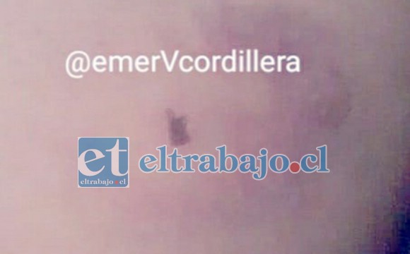 Así quedó la pierna de la mujer en Villa Sol del Inca. (Foto @emerVcordillera)