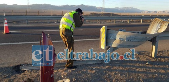 Las causas del accidente están siendo investigadas por parte de la SIAT de Carabineros de San Felipe. (Foto referencial)