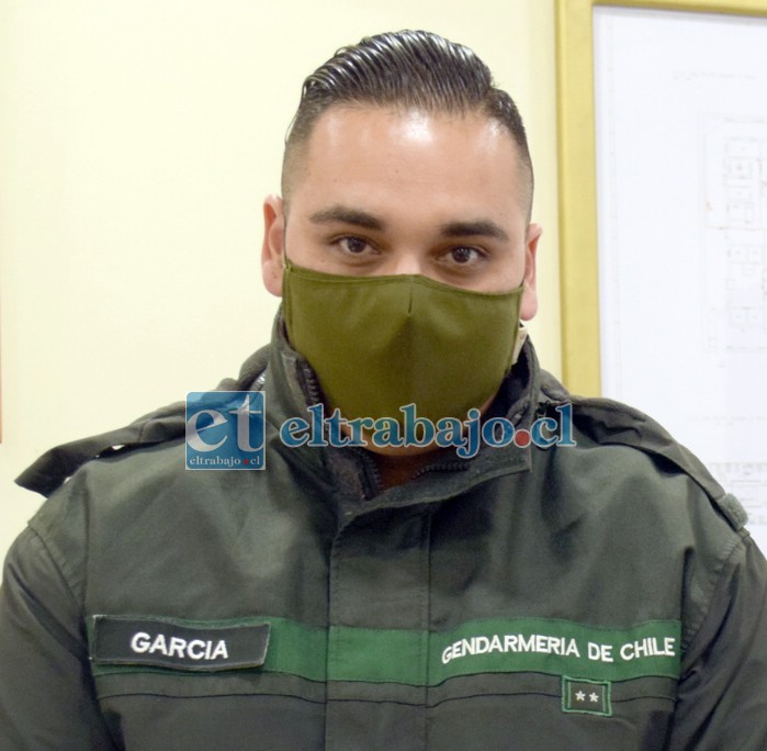 Jefe de operaciones del CCP San Felipe, teniente 1º Francisco García Vera.