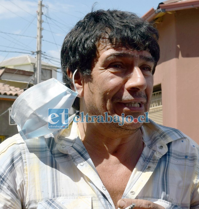 Cristian Olivares, vecino afectado por la imprudencia de un conductor.