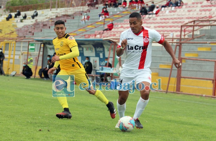 De un centro de Pablo Vergara salió la jugada que culminó en el gol del Uní Uní. (Foto: Jaime Gómez Corales)