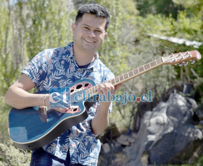 HOY ES LA CITA.- El artista aconcagüino está que no cabe de contento con esta producción musical con videoclip. Hoy en la noche a esperar su lanzamiento por Youtube.