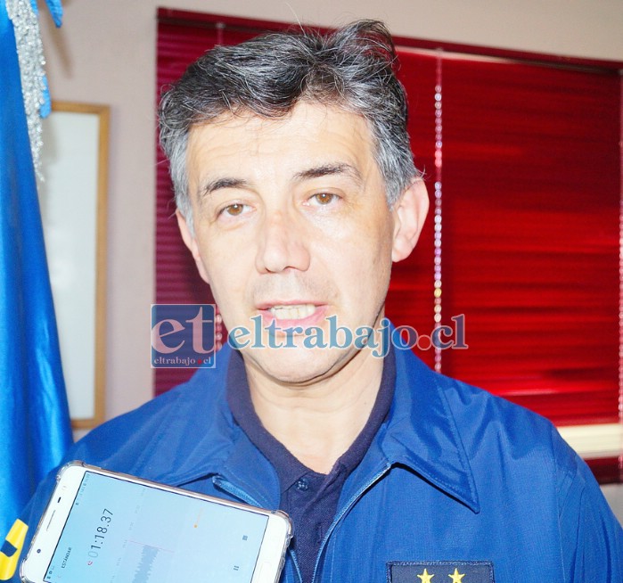 Subprefecto de la Bicrim San Felipe, Marco León Aravena.
