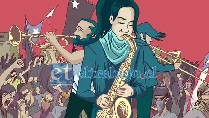 EXCELENTE PRODUCCIÓN.- Los músicos también aparecen animados en esta exquisita producción musical, interactuando en las imágenes del estallido.