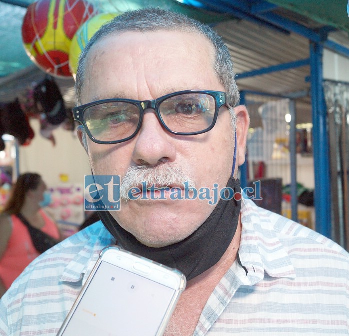 Roberto Aránguiz, socio de la Feria del Juguete.