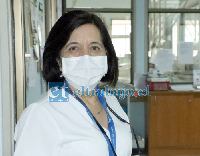 Dra. María Angélica Martínez, jefa de Neonatología.