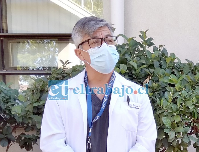 El presidente del Consejo Aconcagua del Colegio Médico, doctor Luis Foncea, expresó su preocupación por el significativo aumento de casos activos de Covid-19 en el valle.