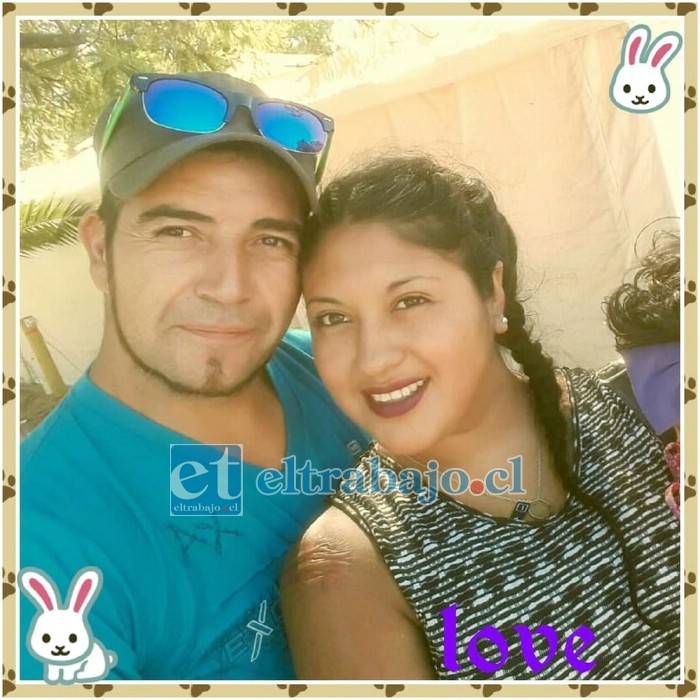 Clodomiro Contreras, imputado por femicidio, fue trasladado a la cárcel de Valparaíso por su seguridad. En la imagen cuando junto a Valeria formaban una feliz pareja.