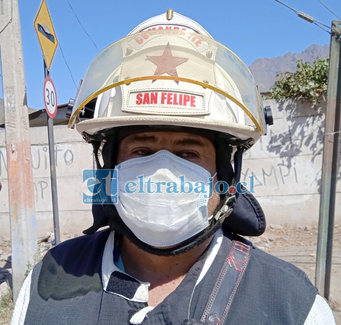 Comandante de Bomberos Juan Carlos Herrera Lillo.